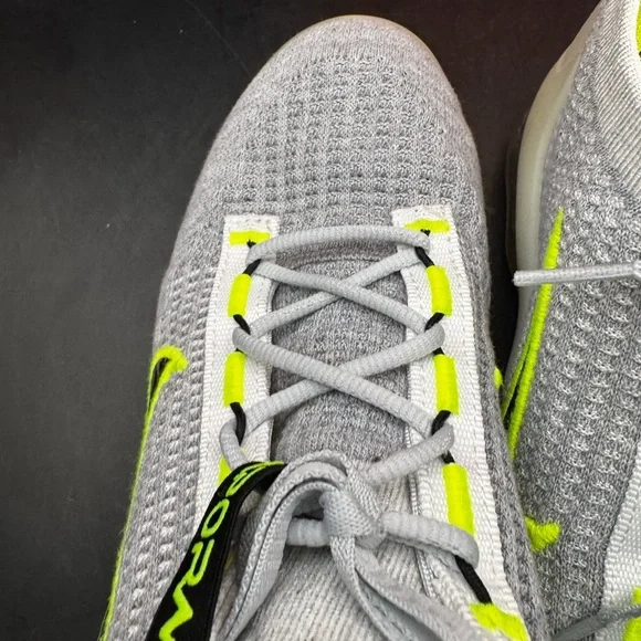 Nike Air VaporMax Gray White Volt Youth Shoes Sneakers Size 6.5 With Box - Picture 9 of 16